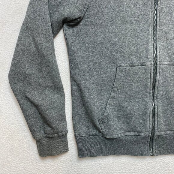 Nike Sportswear Club Hoodie Mens Small Gray Fleece Full Zip Sweatshirt - Picture 5 of 9